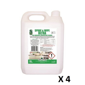 Spray & wipe Ultra Viricidal cleaner (4x5lt)