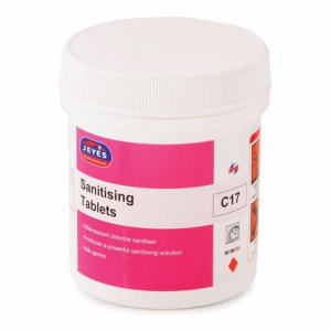 Effervescent disinfectant, cleaning & sanitising chlorine tablets