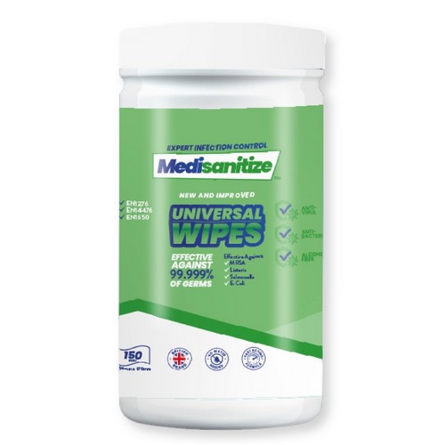 Universal 2 in1 Anti-Viral & Bacterial Disinfectant Wipes (NEW) (200)