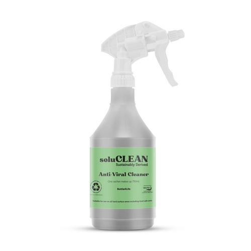 SoluClean Anti Viral Cleaner Re-Usable Trigger Spray Bottle