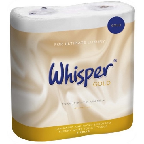 Whisper Gold Premium Luxury Triple Soft 3plyToilet Rolls  (40)