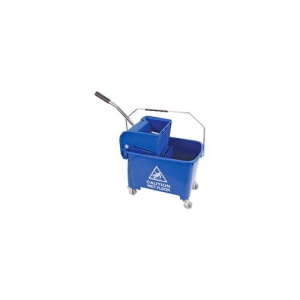 Microspeedy Flat mop Bucket Blue on Castors & Wringer