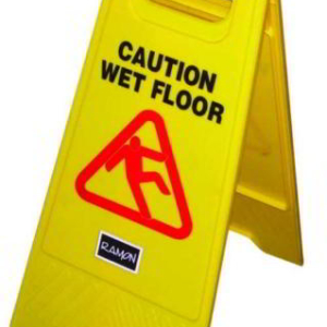 Wet Floor cleaning safety sign