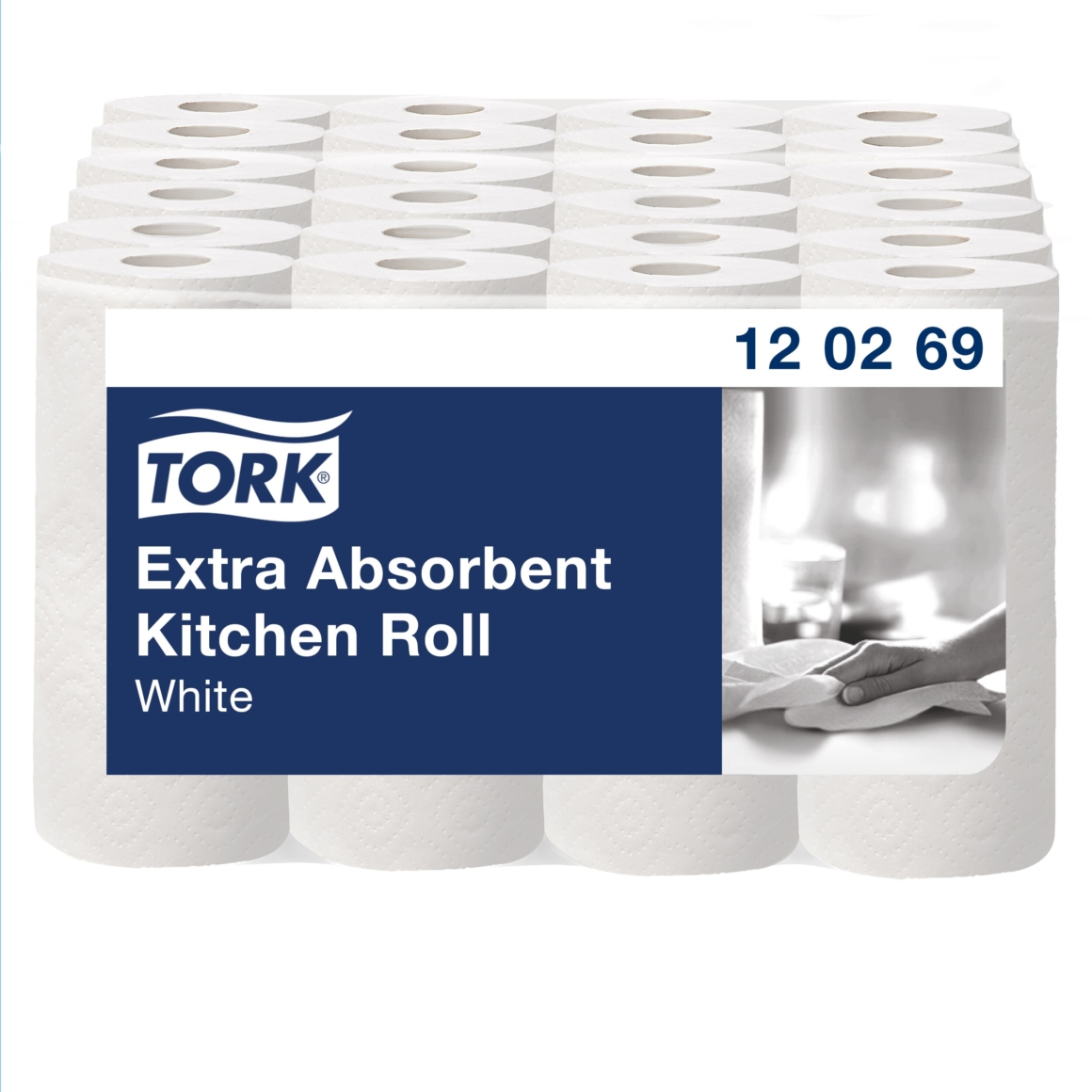 Tork Extra Absorbent Kitchen Roll (2x12) 120269 Eco Label Lime Sustainable Supplies