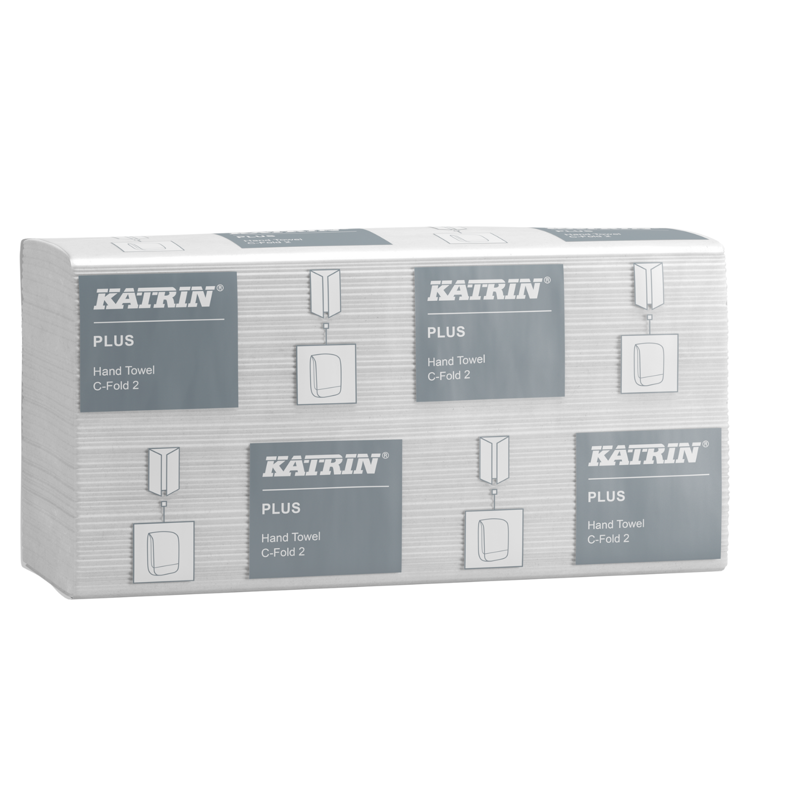 Katrin Classic Hand Towel C fold 2 Ply White 73542 Eco Label Lime