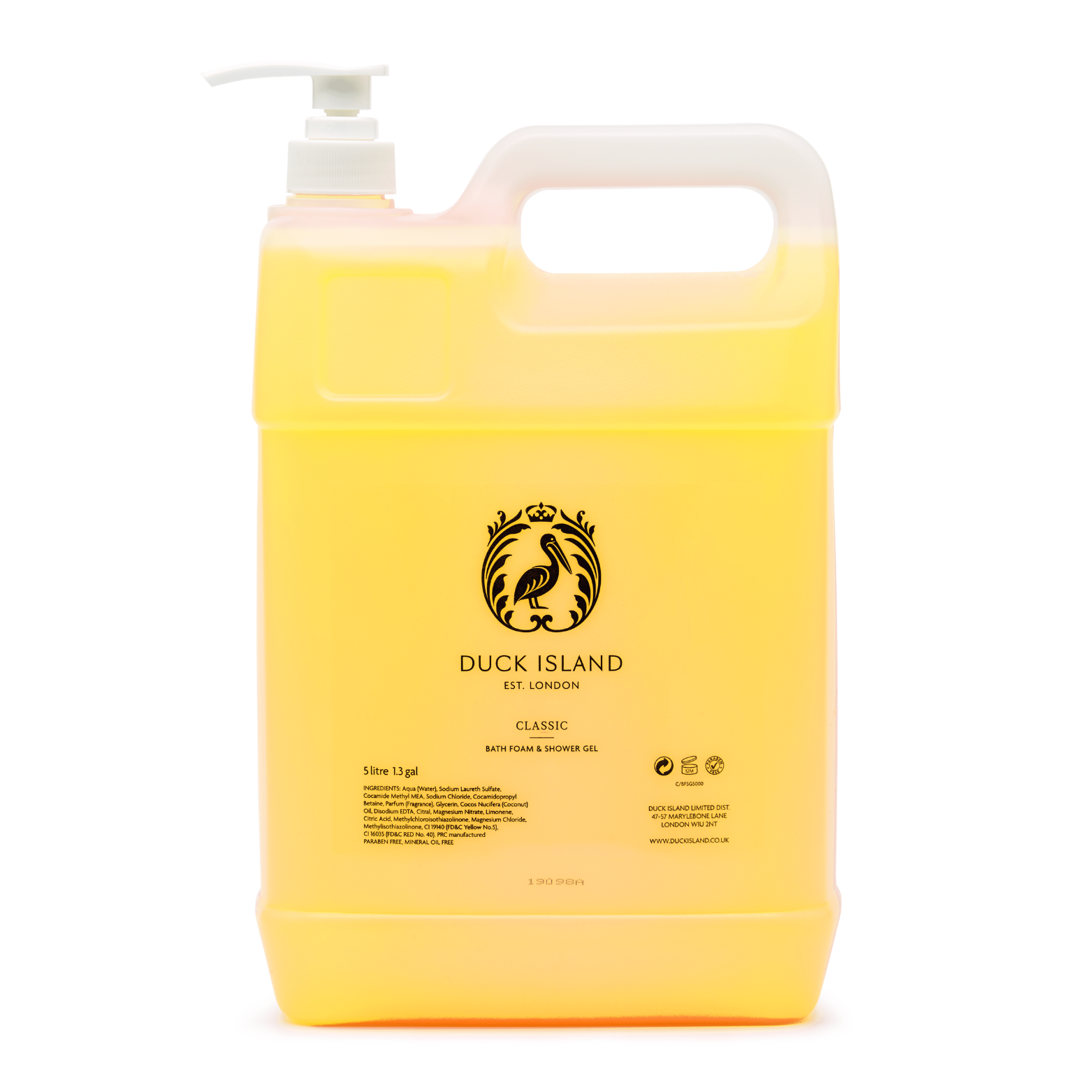 Duck Island shower gel & bath foam refill 2 x 5lt BFSG500