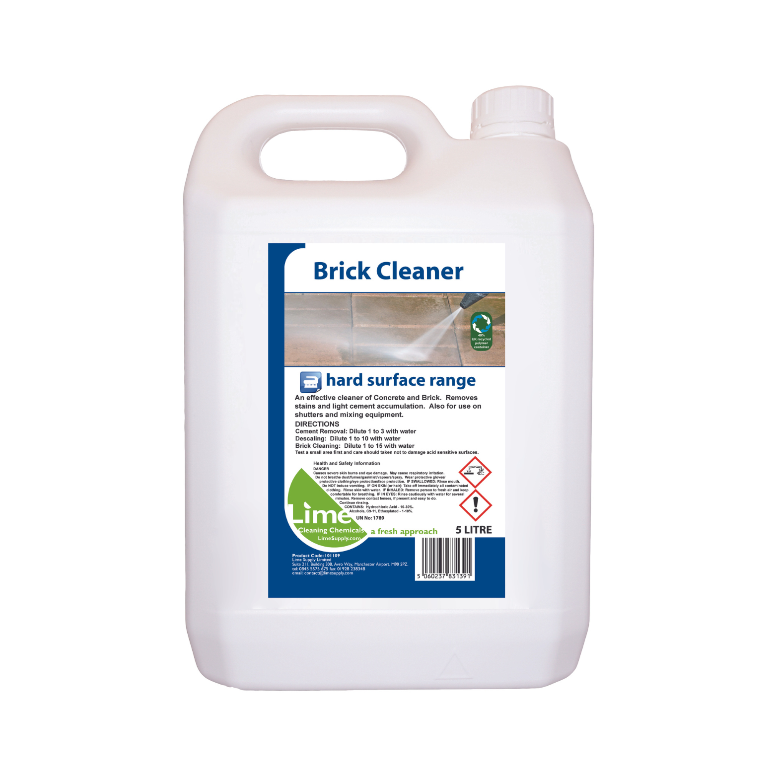 Brick Cleaner 2x5lt - Lime Sustainable Supplies