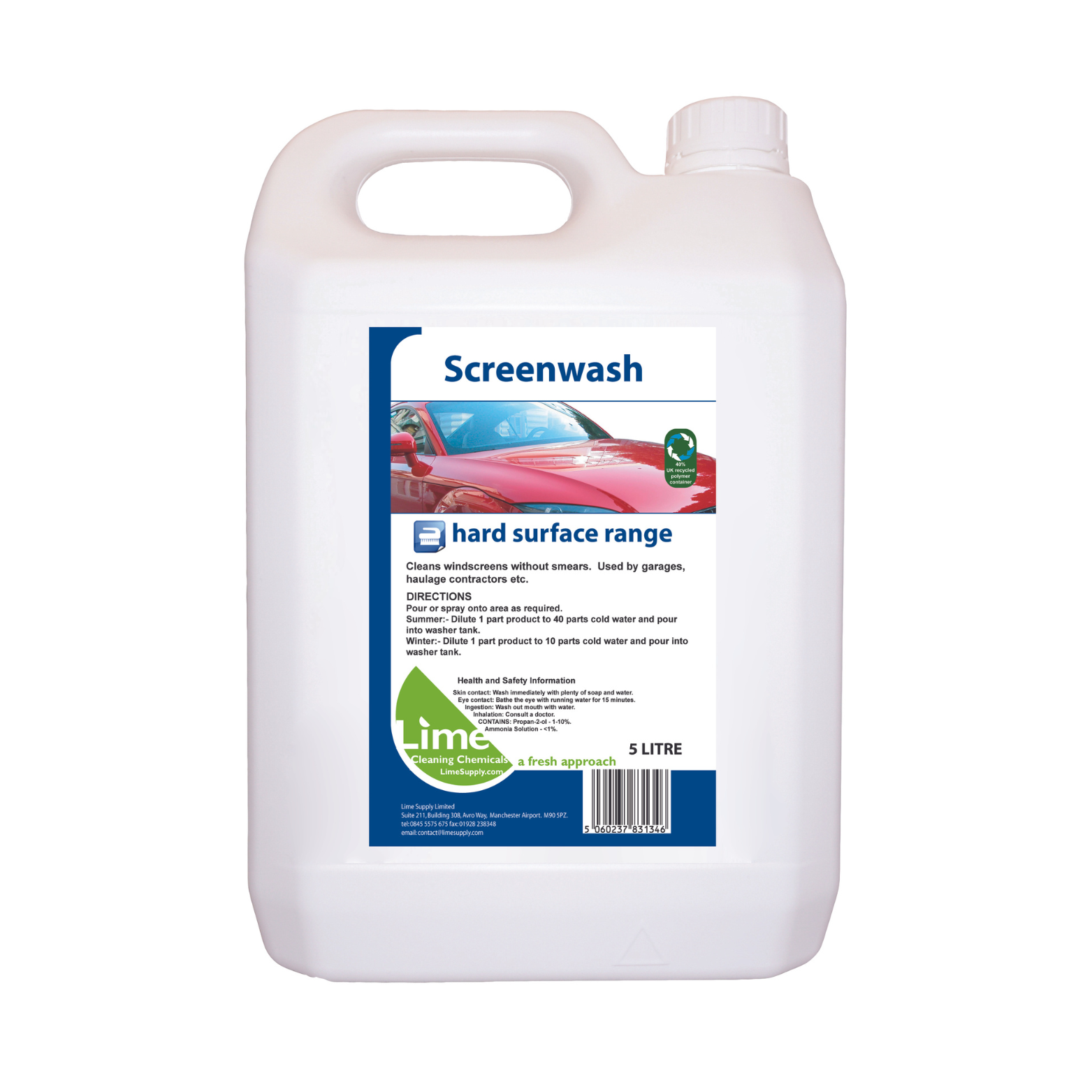 Screenwash 2x5lt - Lime Sustainable Supplies