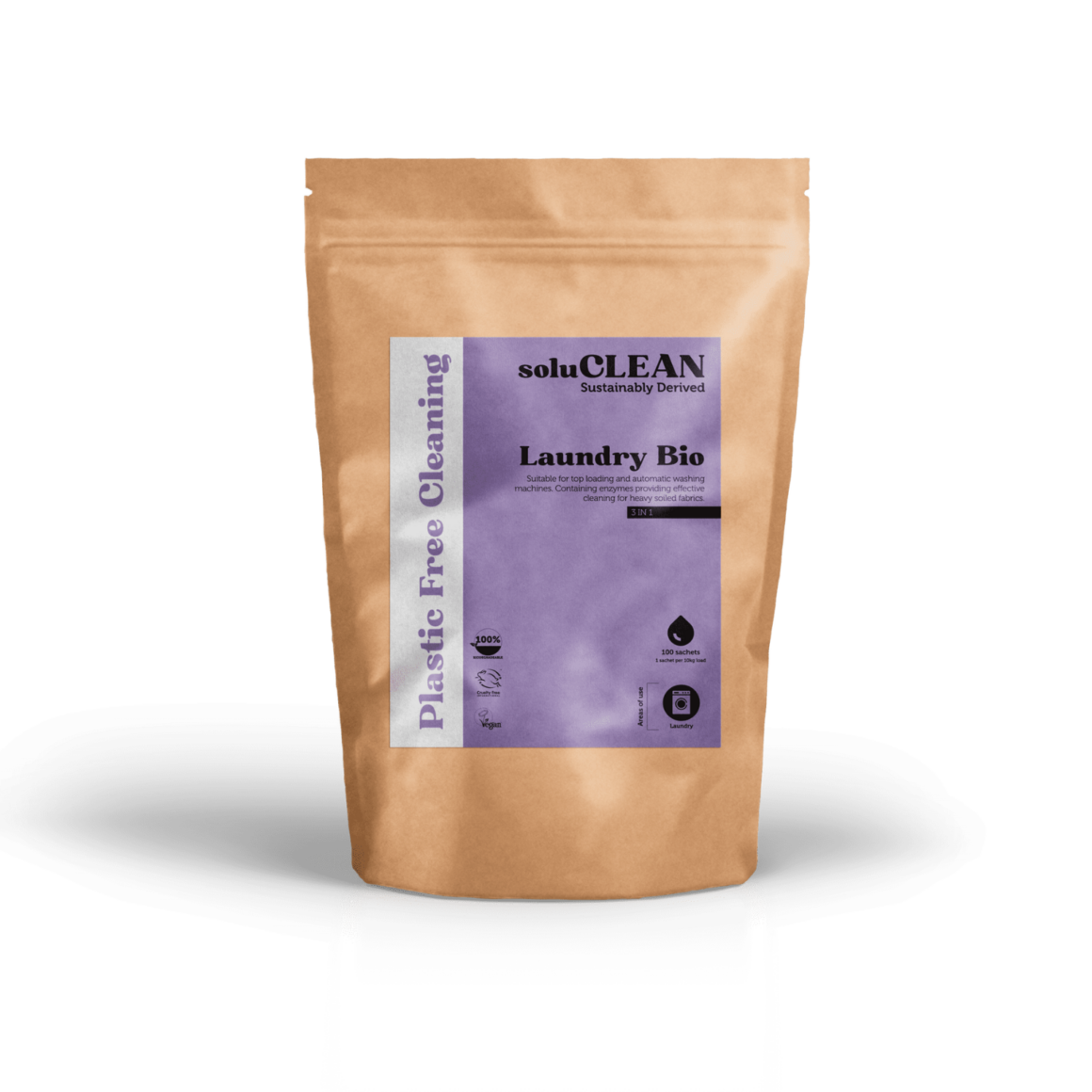 Soluclean Biological Laundry Powder (100 sachets) - Lime Sustainable ...