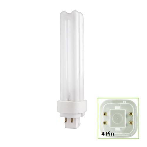 Compact Fluorescent 13W Biax D/E Double Turn 4 Pin (10)