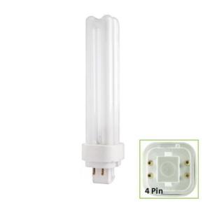 Compact Fluorescent 18W Biax D/E Double Turn 4 Pin (10)