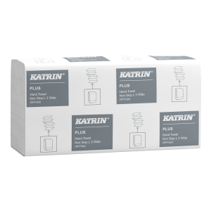 Katrin Plus W-fold Paper Towels Non-Stop LW 3-Ply, Handy Pack